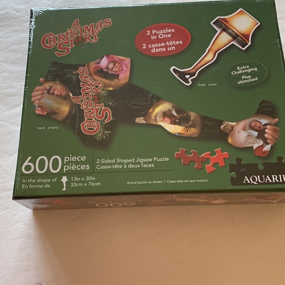 Aquarius A Christmas Story 600 piece new 2 puzzles in one jigsaw puzzle - Picture 2 of 2